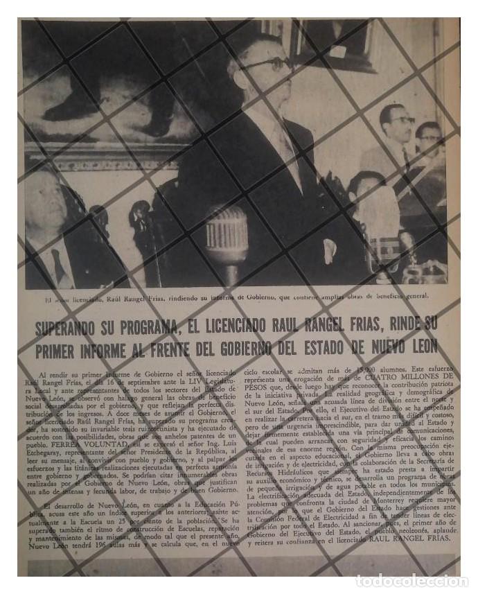 Poster collecting: AFICHE RETRO RAUL RANGEL FRIAS. PRIMER INFORME 1956