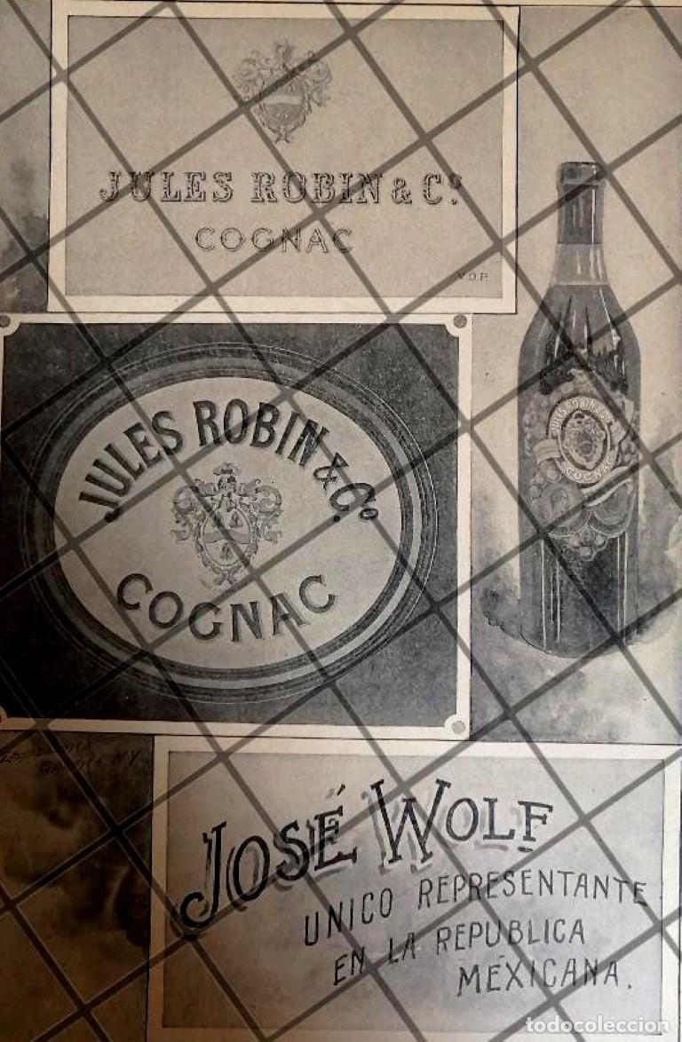 Poster collecting: CARTEL PUBLICITARIO ANTIGUO COGNAC JULES ROBIN 1897 /3