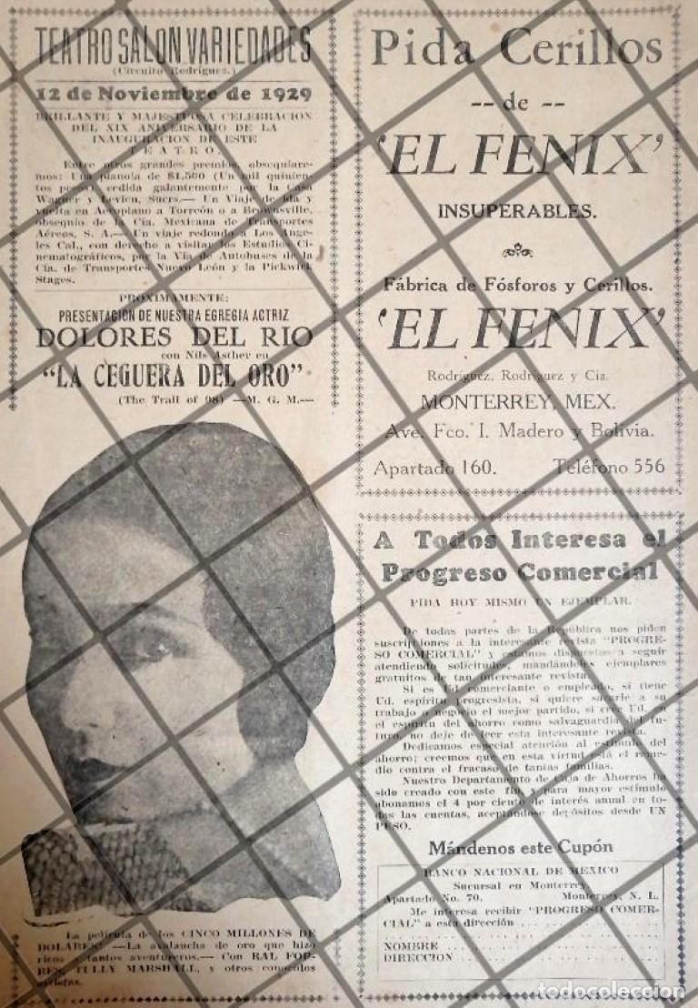 Poster collecting: AFICHE RETRO. DOLORES DEL RIO, TEATRO VARIEDADES 1929 Y MAS