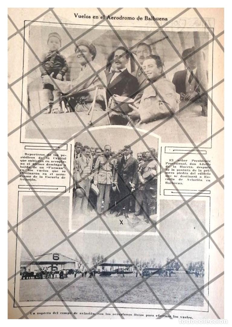 Collectionnisme d'affiches: AFICHE RETRO 1RA PIEDRA ESCUELA DE AVIACION BALBUENA 1920