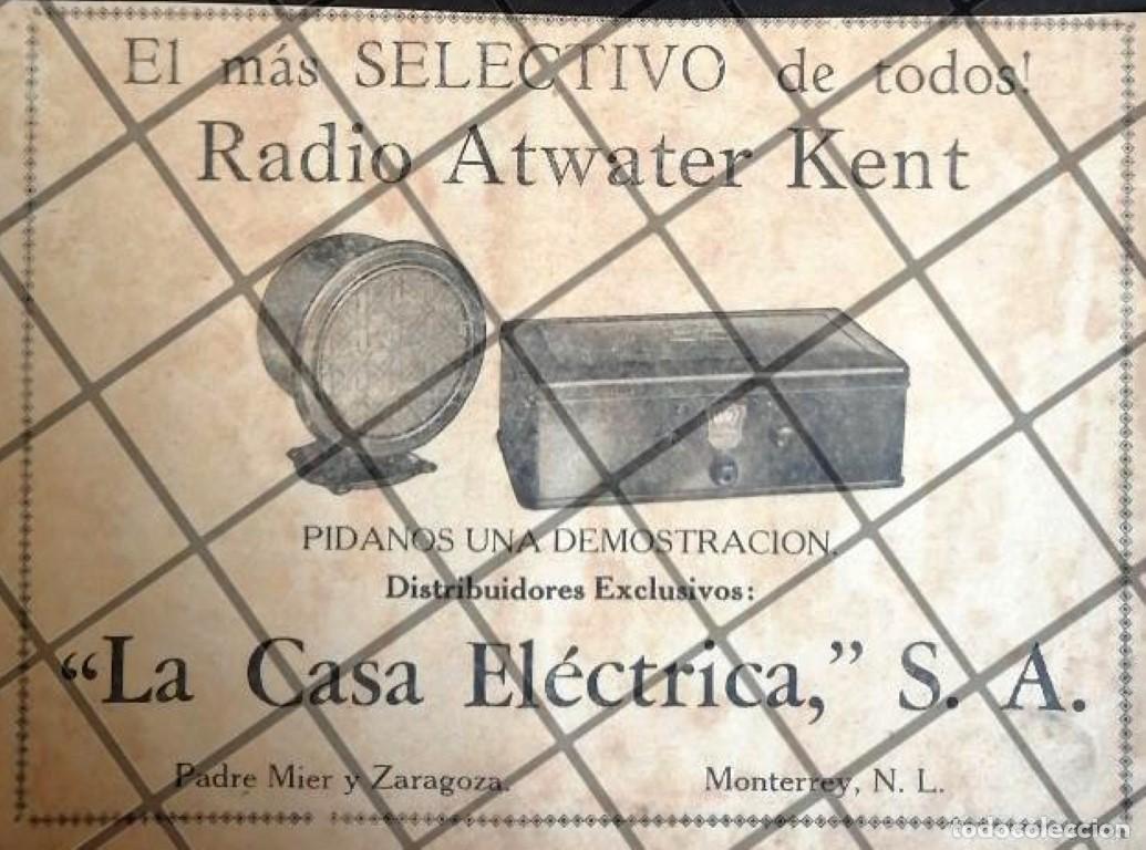 Collectionnisme d'affiches: CARTEL PUBLICITARIO ANTIGUO RADIOS ATWATER KENT 1929