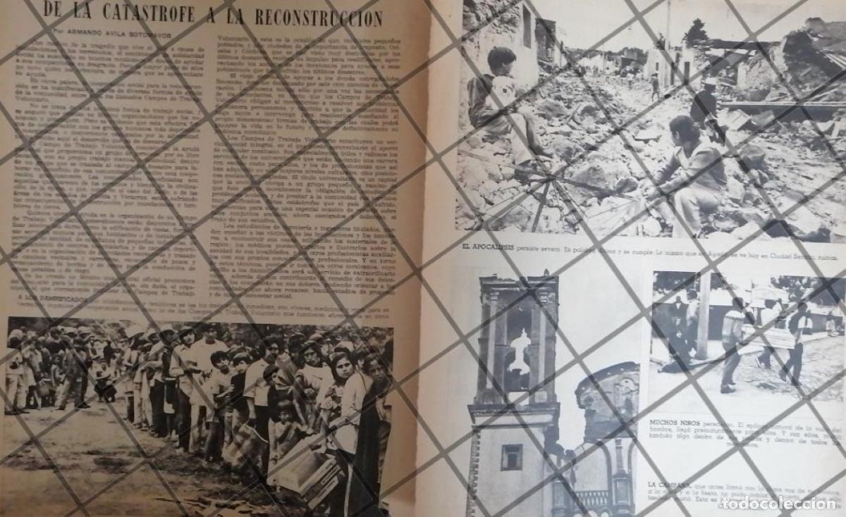 Sammeln von Plakaten: AFICHE ANTIGUO TERREMOTO EN CIUDAD SERDAN. PUEBLA, 1973