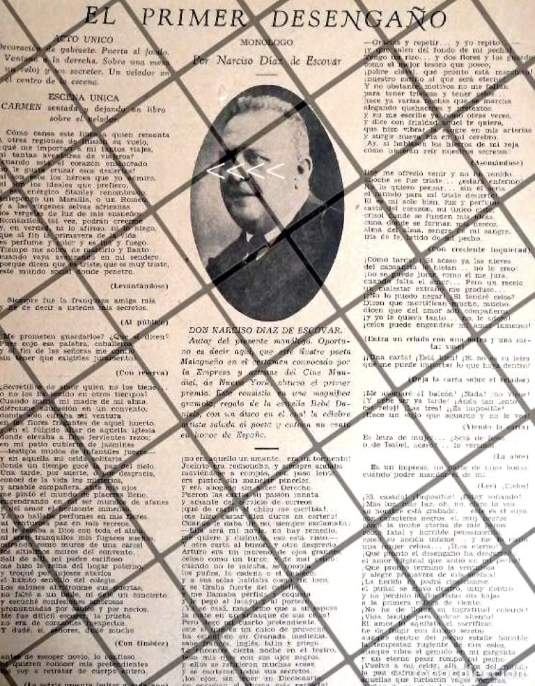 Sammeln von Plakaten: AFICHE RETRO INEDITO DE NARCISO DIAZ DE ESCOBAR 1931