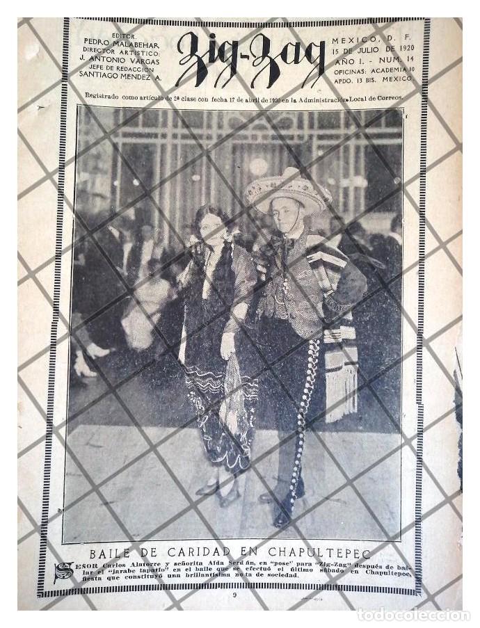 Coleccionismo de carteles: AFICHE ANTIGUO BAILE EN PALACIO DE CHAPULTEPEC 1920 - Foto 1