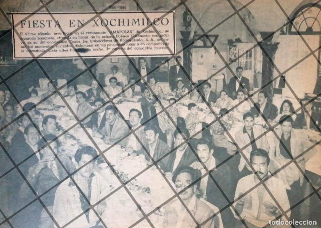 Sammeln von Plakaten: AFICHE ANTIGUO RESTAURANT LAS AMAPOLAS, XOCHIMILCO 1941