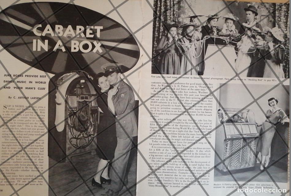 Collectionnisme d'affiches: CARTEL PUBLICITARIO APARECEN LAS PRIMERAS ROCKOLAS 1950s