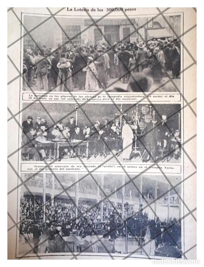 Collectionnisme d'affiches: AFICHE ANTIGUO LOTERIA DE 300,000 DEL FRONTON 1920