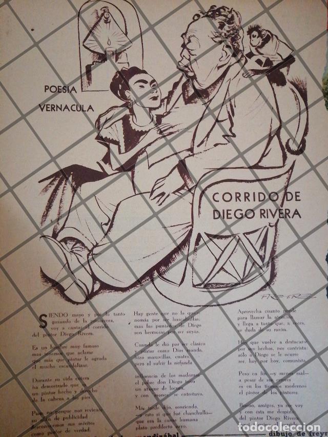 Collectionnisme d'affiches: CARICATURA ANTIGUA. DIEGO RIVERA Y FRIDA KAHLO /FREYRE 1952