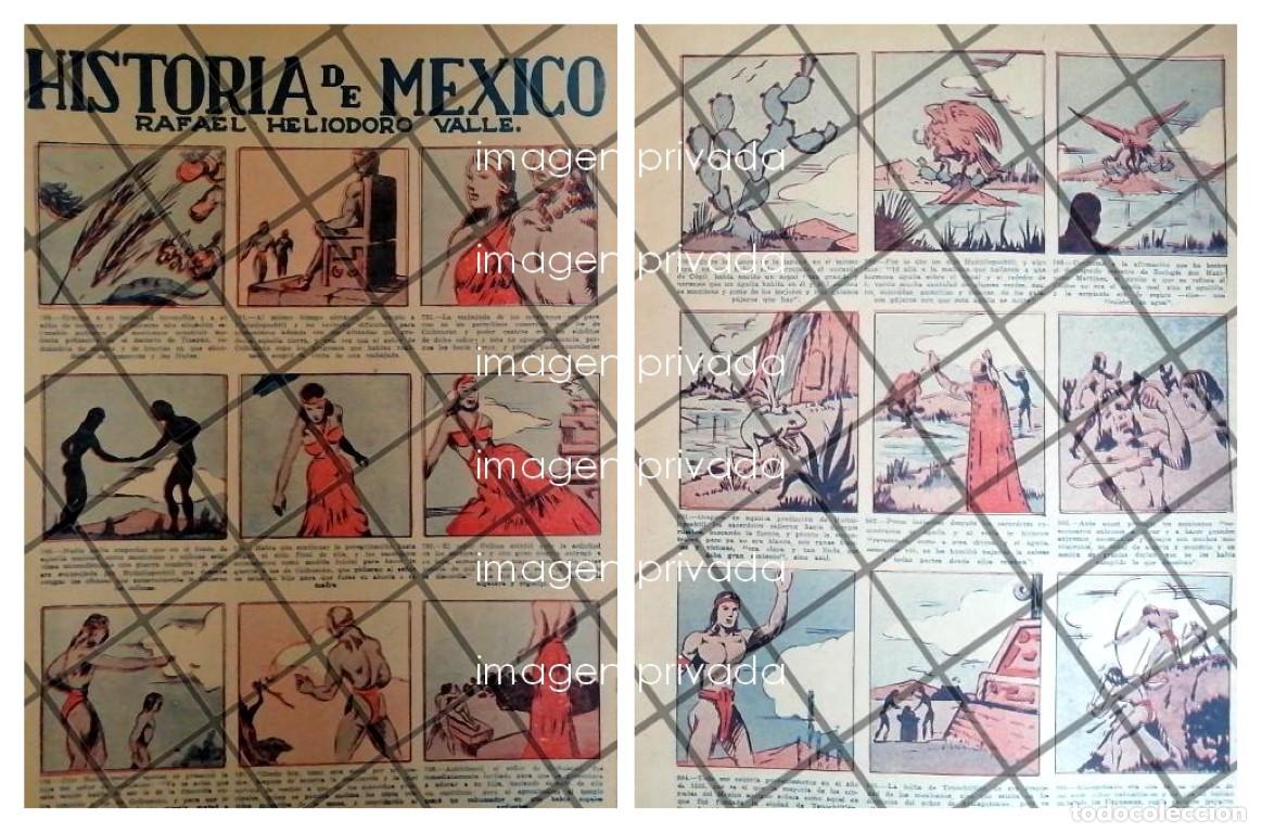 Collectionnisme d'affiches: TIRA COMICARETRO HISTORIA DE MEXICO 40s HELIODORO VALLE /5