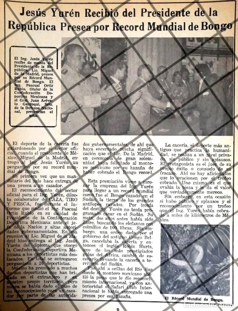 Collectionnisme d'affiches: AFICHE RETRO EL PRESIDENTE PREMIA A CAZADOR JESUS YUREN