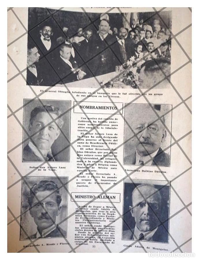 Collectionnisme d'affiches: AFICHE ANTIGUO BANQUETE A ALVARO OBREGON 1920