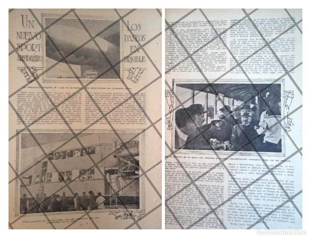 Collectionnisme d'affiches: AFICHE ANTIGUO NACEN LOS VUELOS EN DIRIGIBLE CIVILES 1920