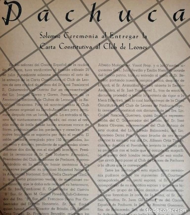 Colecionismo de cartazes: AFICHE RETRO INAUGURAN CLUB DE LEONES DE PACHUCA 1944