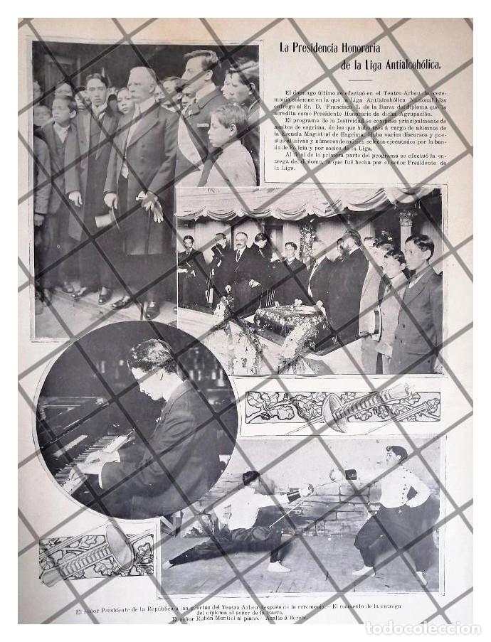 Colecionismo de cartazes: AFICHE ANTIGUO LEON DE LA BARRA LIGA ANTI ALCOHOLICA 1911