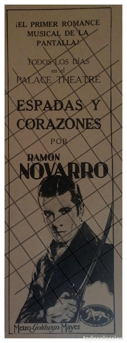 Colecionismo de cartazes: AFICHE RETRO PELICULA ESPADAS Y CORAZONES. RAMON NOVARO