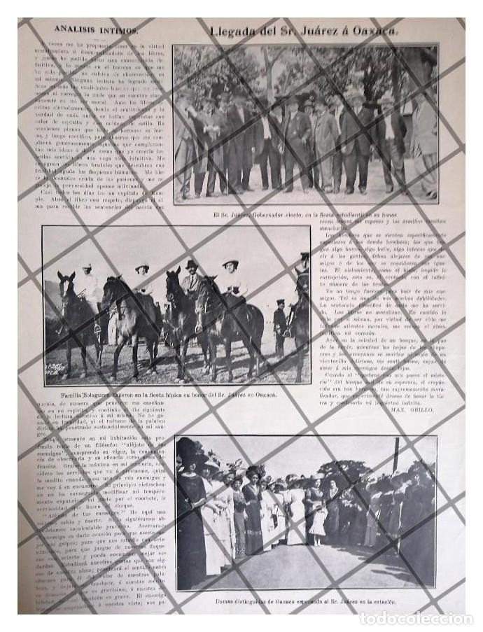 Colecionismo de cartazes: AFICHE ANTIGUO BENITO JUAREZ MAZA ELECTO /OAXACA 1911