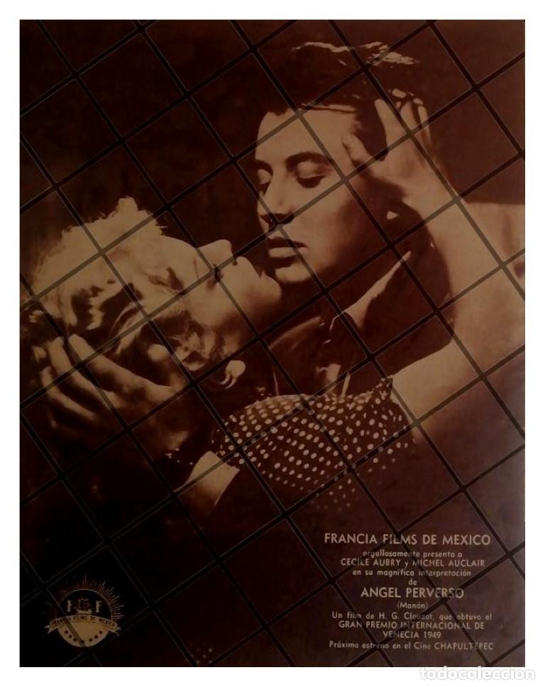 Colecionismo de cartazes: AFICHE RETRO PELICULA EL ANGEL PERVERSO 1949