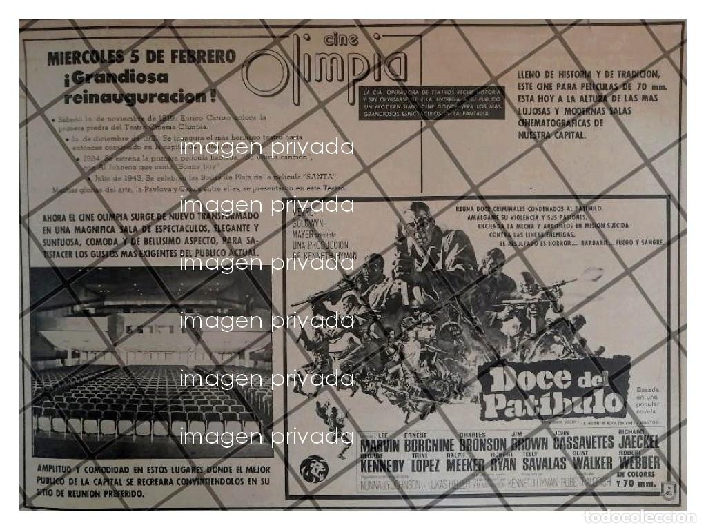 Colecionismo de cartazes: PUBLICIDAD RETRO REINAGURACION DEL CINE OLIMPIA 1969