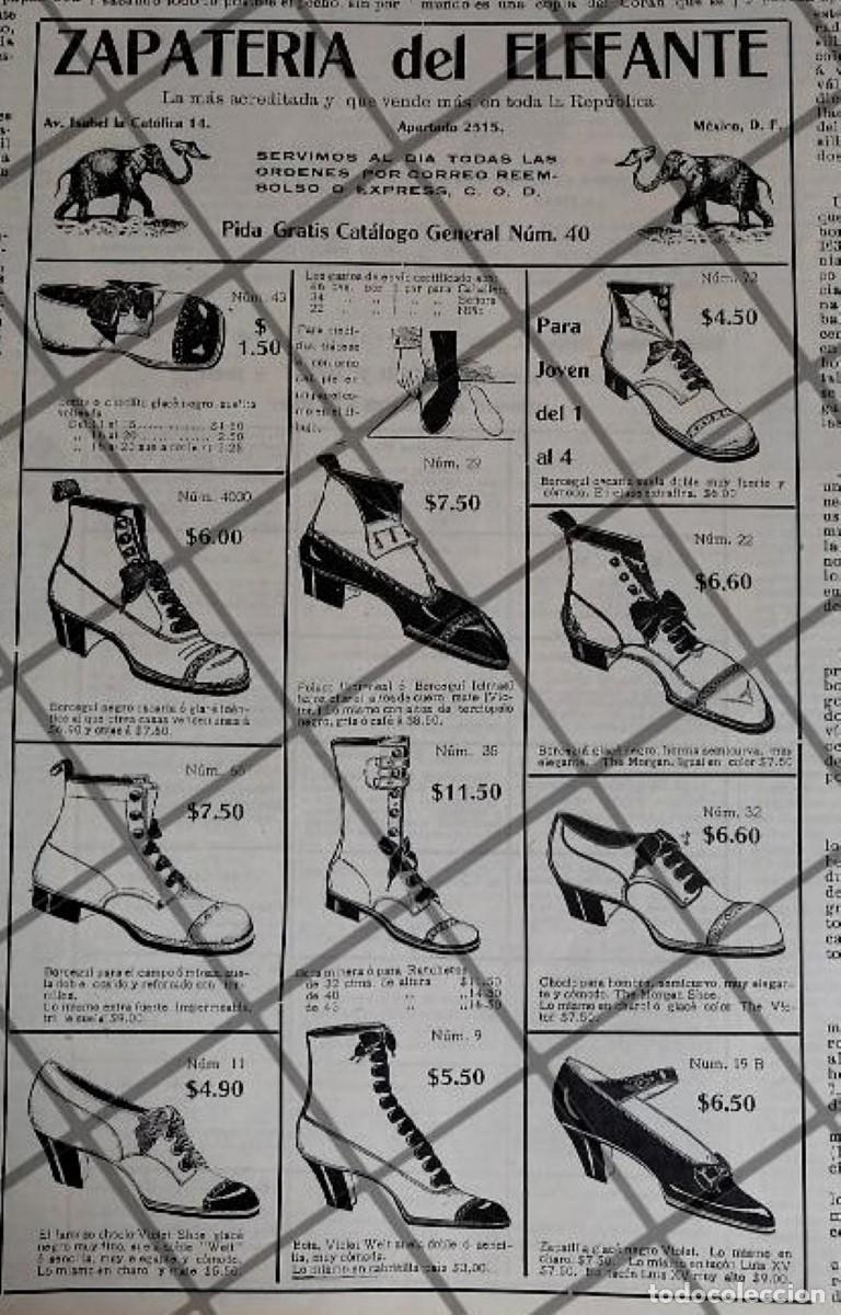 Poster collecting: AFICHE ANTIGUO ZAPATERIA DEL ELEFANTE 1912 /2