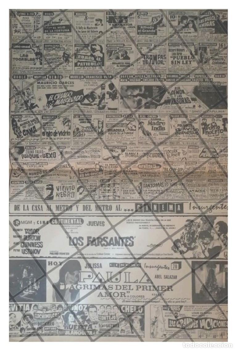 Poster collecting: CARTELERA DE CINE RETRO 02 DICIEMBRE 1969