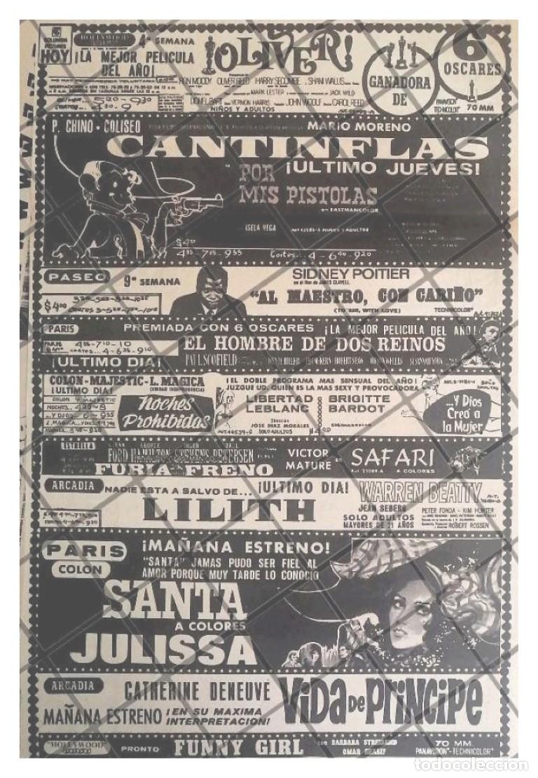 Coleccionismo de carteles: CARTELERA DE CINE RETRO POR MIS PISTOLAS, CANTINFLAS Y MAS /3