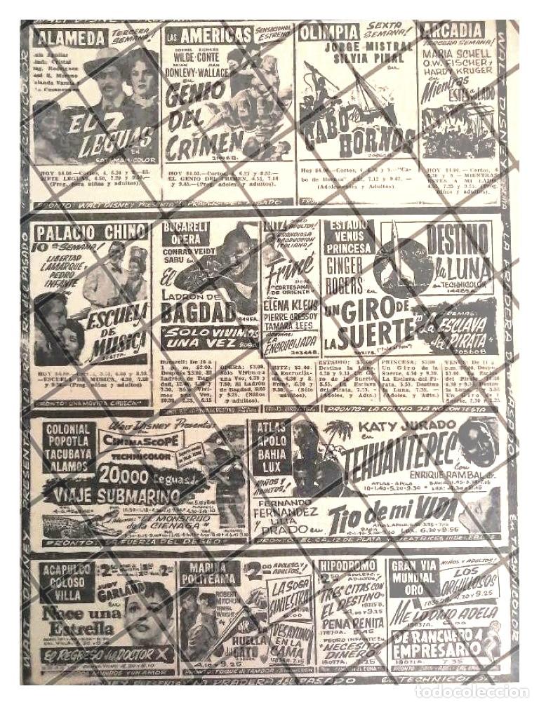 Poster collecting: CARTELERA DE CINE RETRO DIC 1955