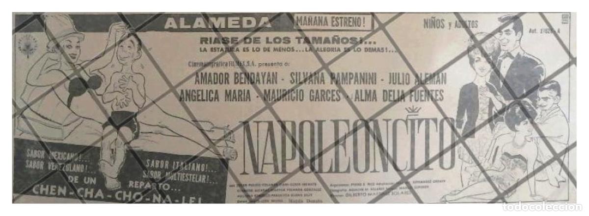 Collectionnisme d'affiches: AFICHE DE CINE RETRO PELICULA. NAPOLEONCITO 1964
