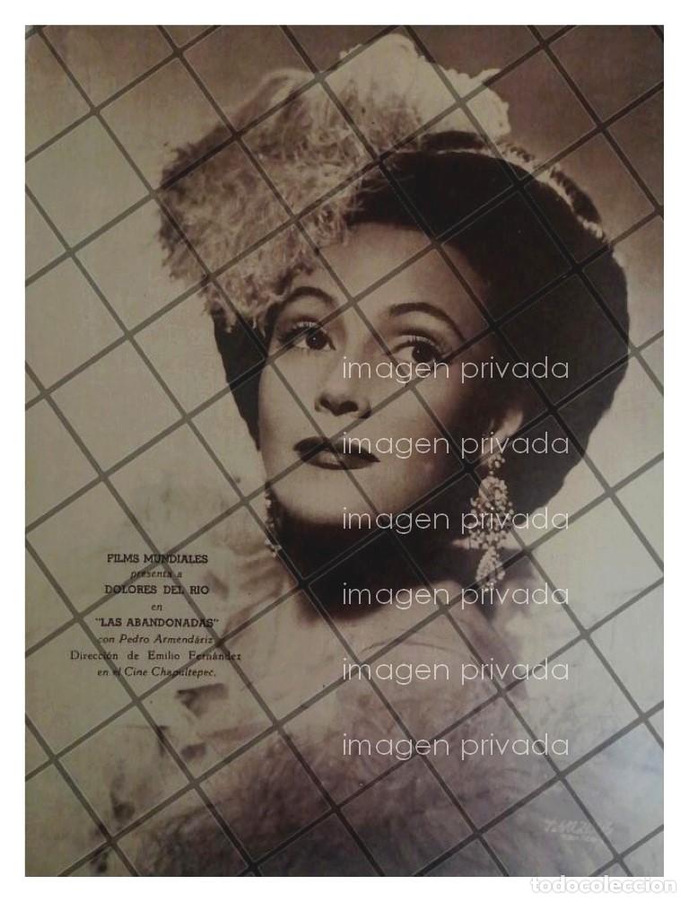 Poster collecting: AFICHE RETRO 1944 PELICULA LAS ABANDONADAS DOLORES DEL RIO