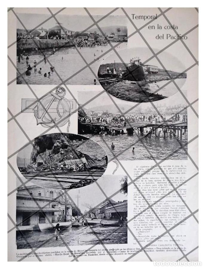 Poster collecting: AFICHE ANTIGUO HURACAN EN MAZATLAN Y GUAYMAS 1911