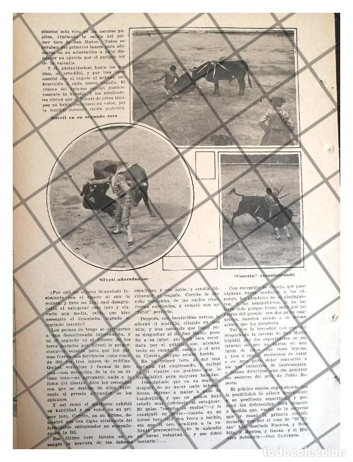 Collectionnisme d'affiches: AFICHE RETRO JUAN SILVETI Y CORCITO . CORRIDA DE TOROS 1920
