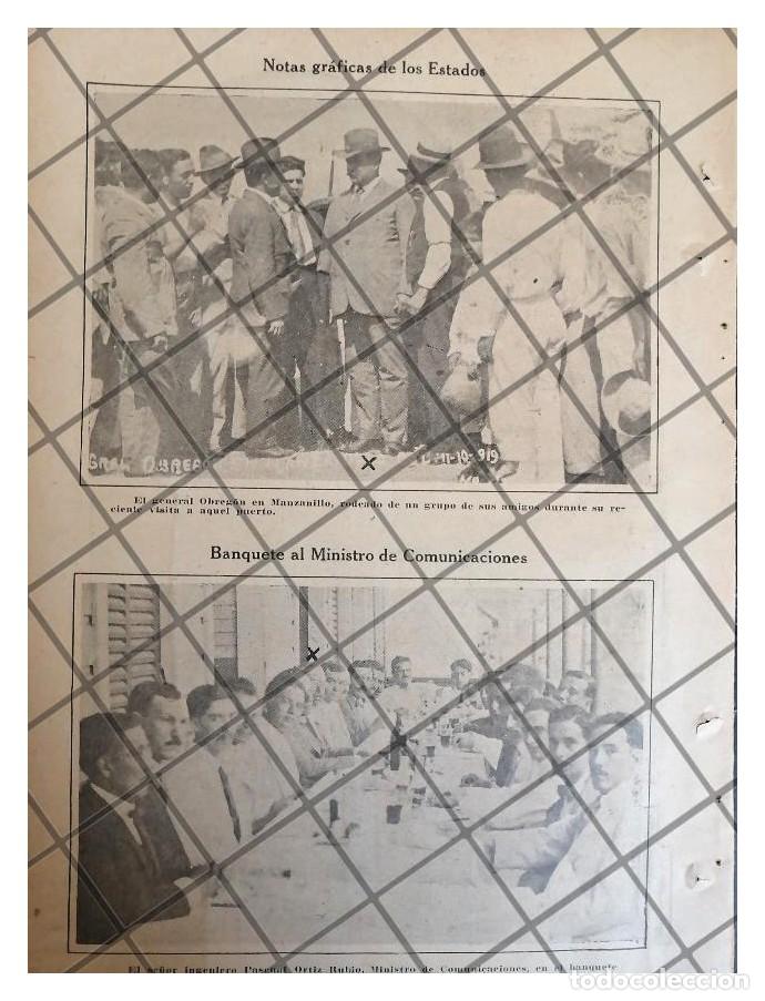 Collectionnisme d'affiches: AFICHE ANTIGUO ALVARO OBREGON EN MANZANILLO ETC 1920