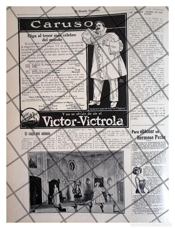 Collectionnisme d'affiches: CARTEL ANTIGUO ENRICO CARUSO Y VICTOR VICTROLA 1911 Y MAS