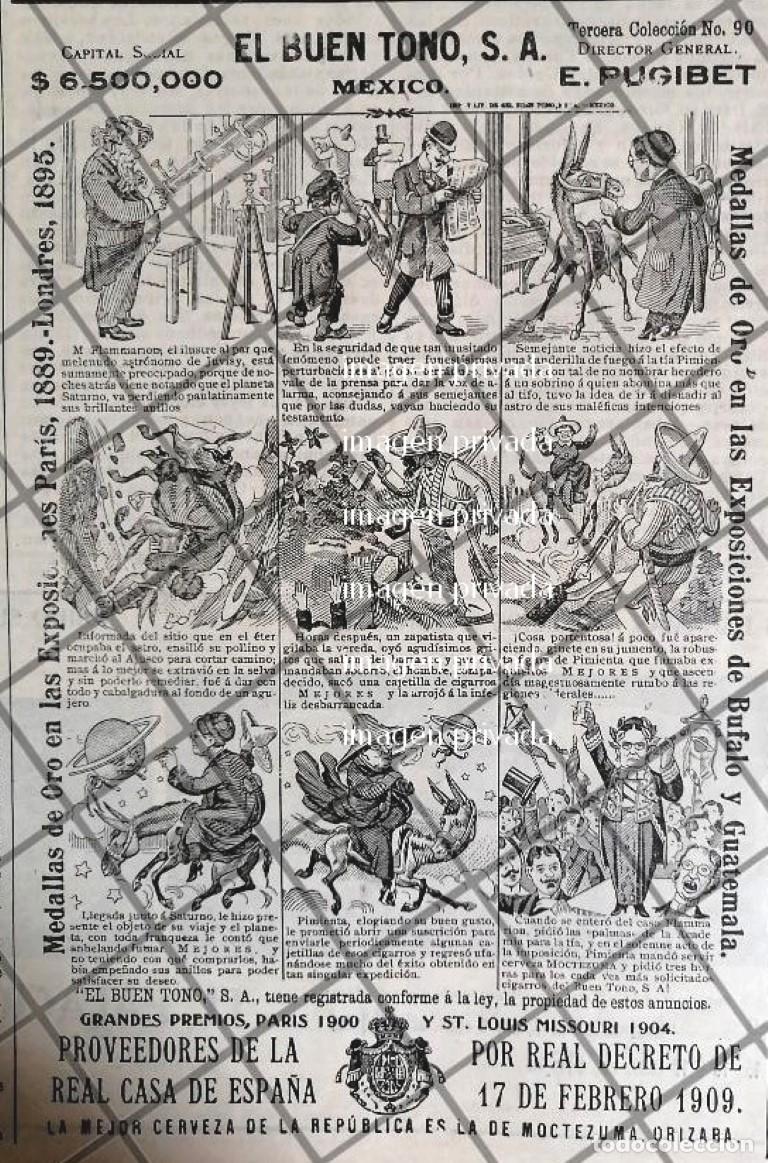 Collectionnisme d'affiches: TIRA COMICA ANTIGUA CIGARRERA EL BUEN TONO 1912 /48