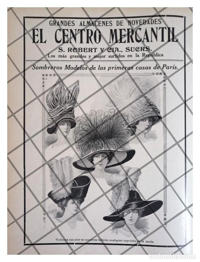 Collectionnisme d'affiches: CARTEL PUBLICITARIO RETRO TIENDA CENTRO MERCANTIL 1911 -46
