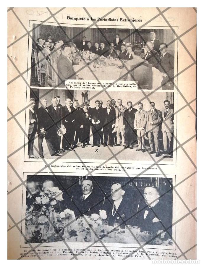 Colecionismo de cartazes: AFICHE RETRO. ADOLFO DE LA HUERTA Y PERIODISTAS EXTRANJEROS