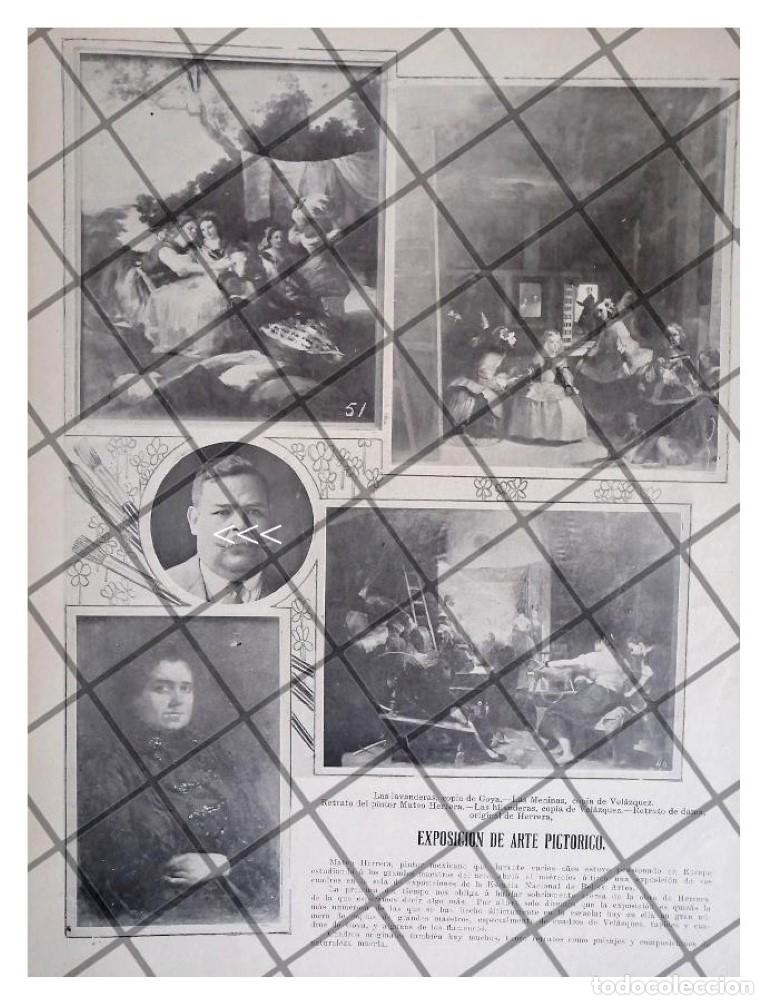 Colecionismo de cartazes: AFICHE ANTIGIO, EXPOSICION. PINTOR MATEO HERRERA 1911 *R