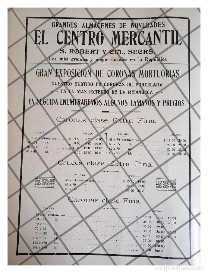 Poster collecting: CARTEL PUBLICITARIO RETRO TIENDA CENTRO MERCANTIL 1911 -44