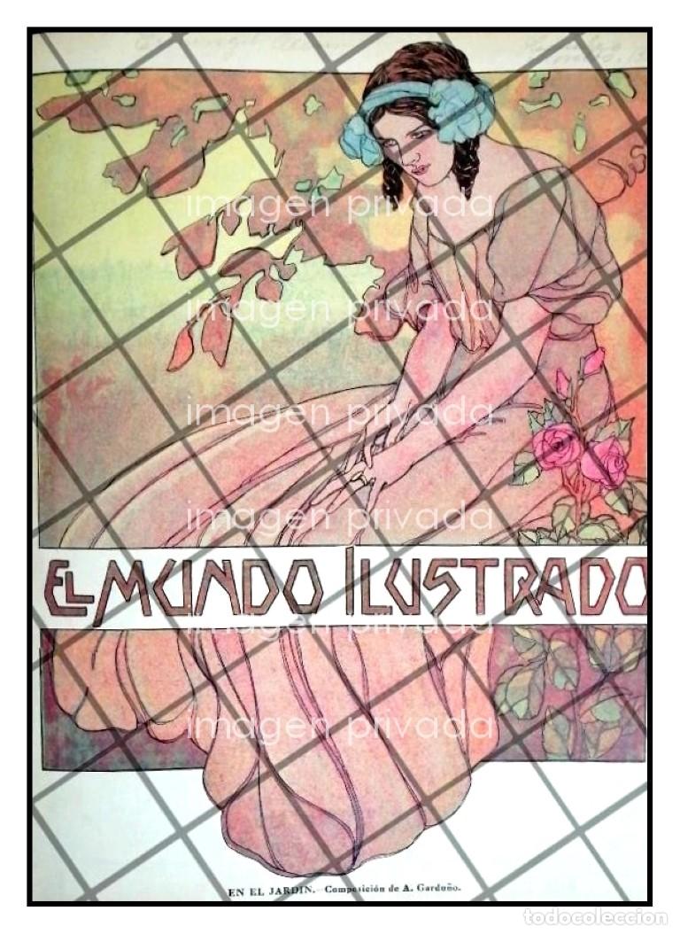 Poster collecting: PORTADA ANTIGUA ART NOUVEAU 1911 DE ALBERTO GARDU&Ntilde;O