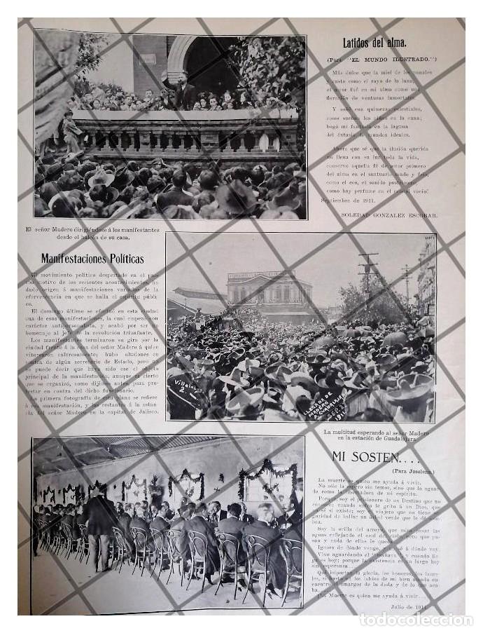 Poster collecting: AFICHE ANTIGUO MITINES EN FAVOR DE FRANCISCO I MADERO 1911