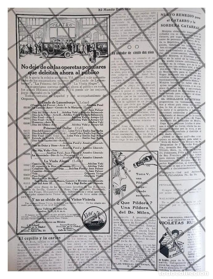 Sammeln von Plakaten: CARTEL PUBLICITARIO ANTIGUO DISCOS VICTOR 1911 Y OTROS