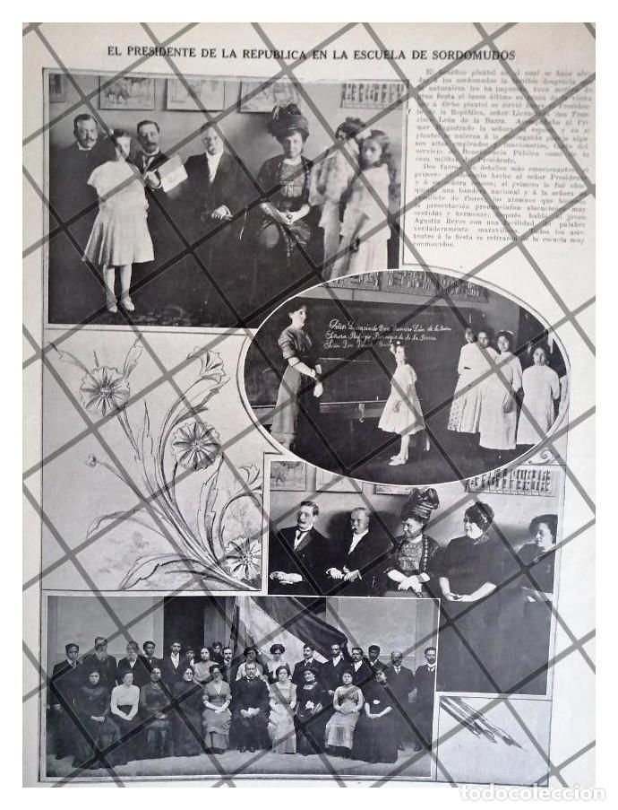 Collectionnisme d'affiches: AFICHE ANTIGUO LEON DE LA BARRA. ESCUELA SORDO MUDOS 1911 LPR