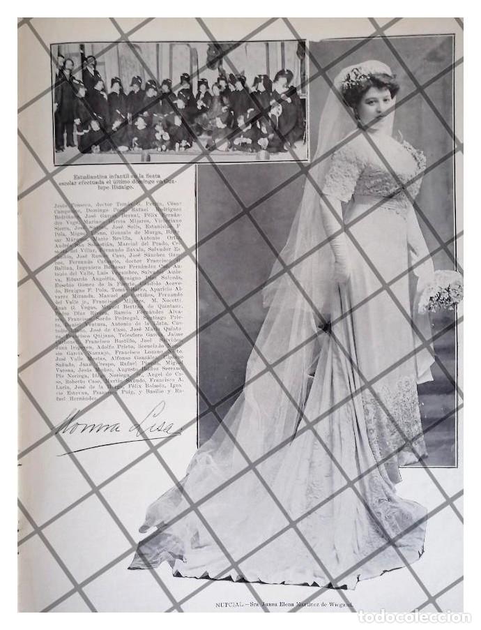 Collectionnisme d'affiches: AFICHE ANTIGUO BODA. JUANA ELENA MARTINEZ DE WIEGAND