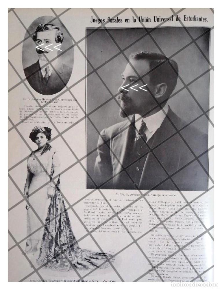 Collectionnisme d'affiches: AFICHE RETRO JUEGOS FLORALES UNION UNIVERSAL DE ESTUDIANTES