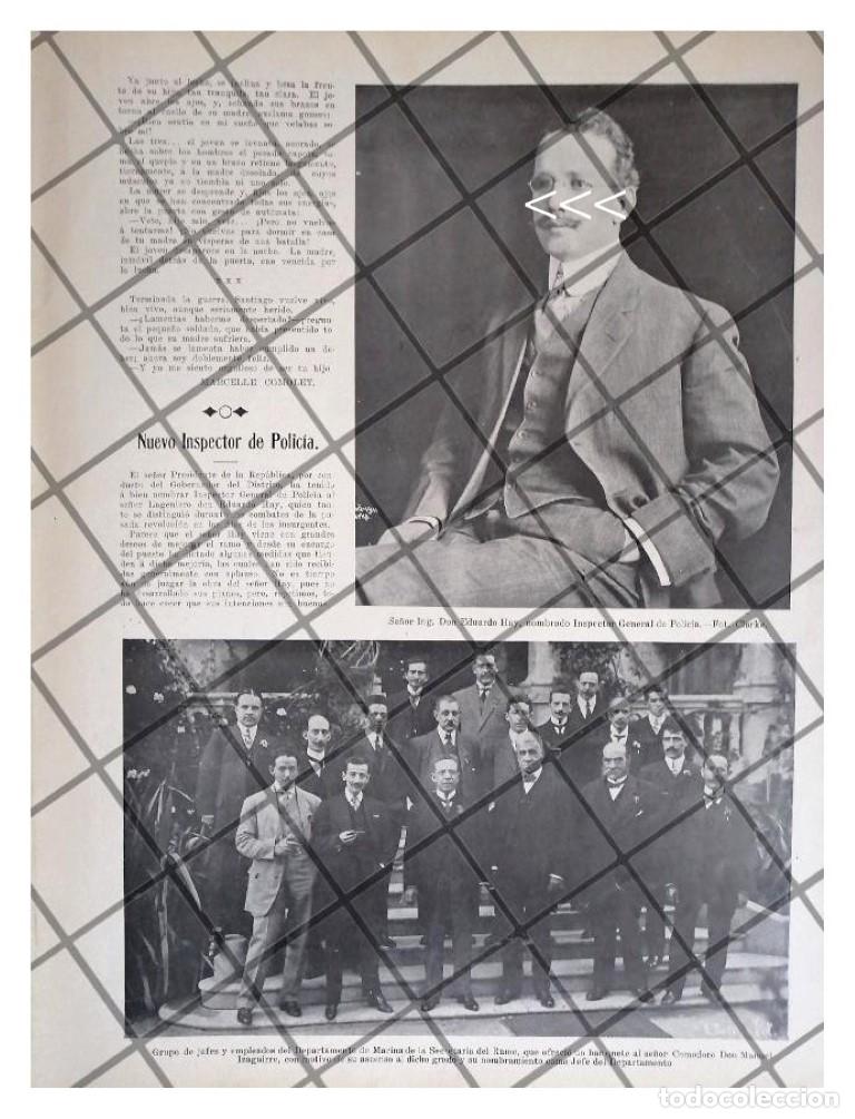 Collectionnisme d'affiches: AFICHE RETRO EDUARDO HAY FORTU&Ntilde;O COMO INSPECTOR 1911