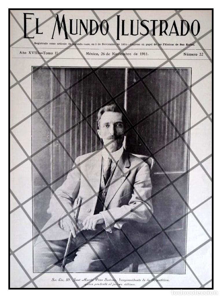 Collectionnisme d'affiches: PORTADA ANTIGUA JOSE Ma. PINO SUAREZ ELECTO 1911 LPR