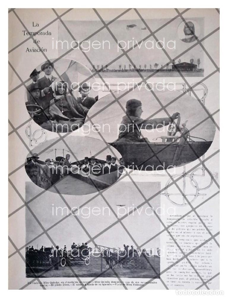 Collectionnisme d'affiches: AFICHE RETRO PILOTO. HARRIET QUIMBY EN MEXICO 1911 *R