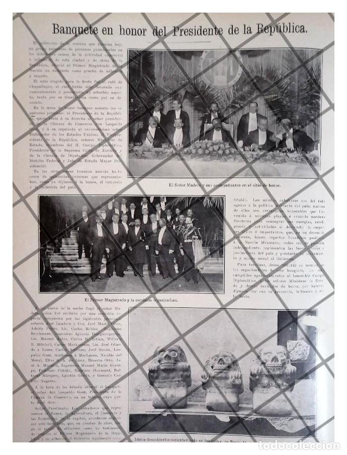 Collectionnisme d'affiches: AFICHE ANTIGIO, BANQUETE A FRANCISCO I MADERO. ETC 1911 *R