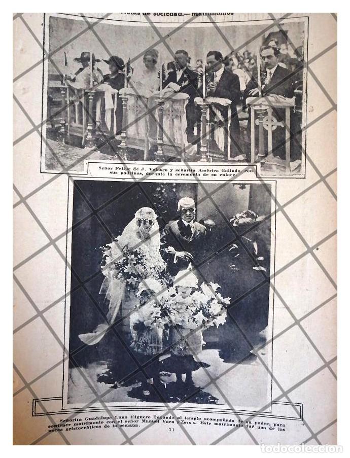 Collectionnisme d'affiches: AFICHE ANTIGUO BODA. GUADALUPE LUNA ELGUERO Y MAS 1920