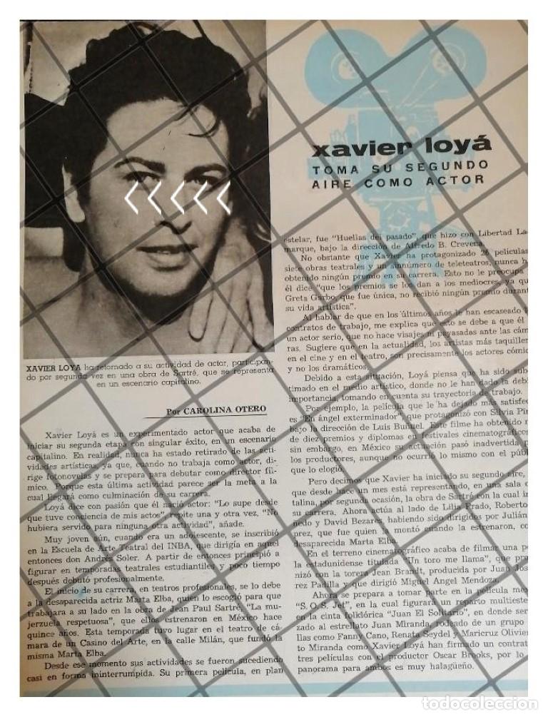 Sammeln von Plakaten: AFICHE ANTIGUO EL ACTOR XAVIER LOYA SUS INICIOS 1969