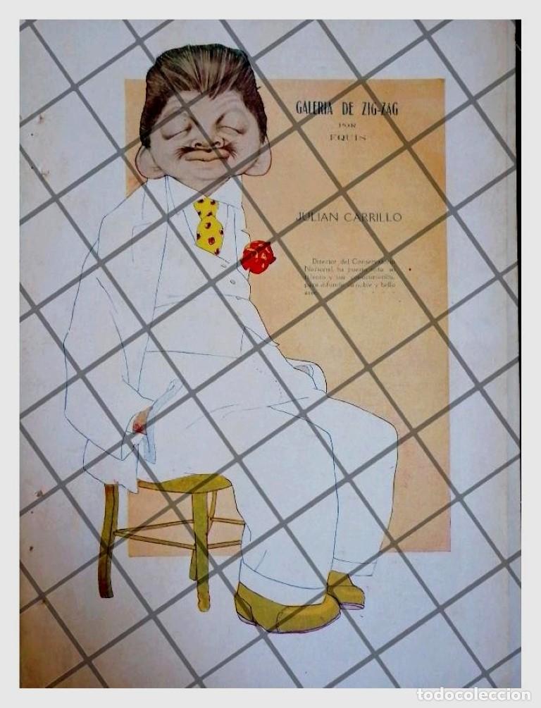 Collectionnisme d'affiches: CARICATURA ANTIGUA JULIAN CARRILLO 1920 POR: AUDIFFRED